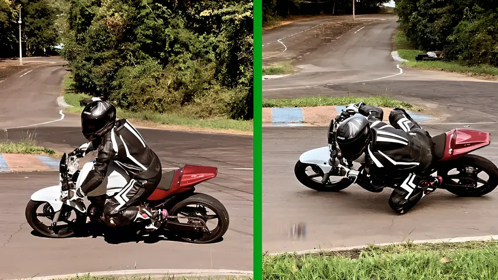 Imagem comparativa de antes e depois do curso